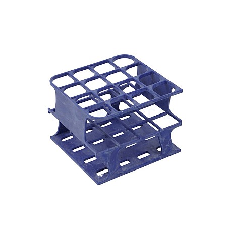Plastic Test Tube Rack Blue Without Test Tubes